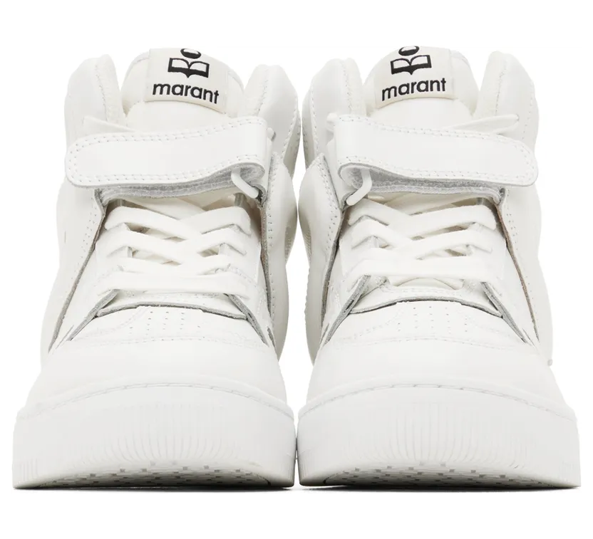 Isabel Marant White Leather Brooklee Sneakers (22PBK0188-22P069S) (2)