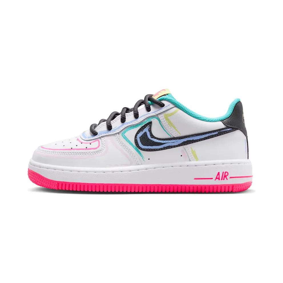 Nike Air Force 1 Low GS “White Hyper Pink Dusty Cactus” (IU3252-100)
