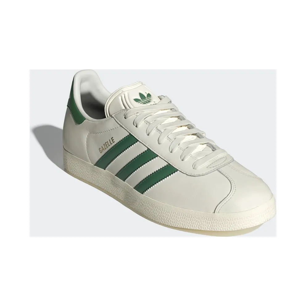 adidas Gazelle Shoes Off White / Preloved Green / Collegiate Green (IG1635)