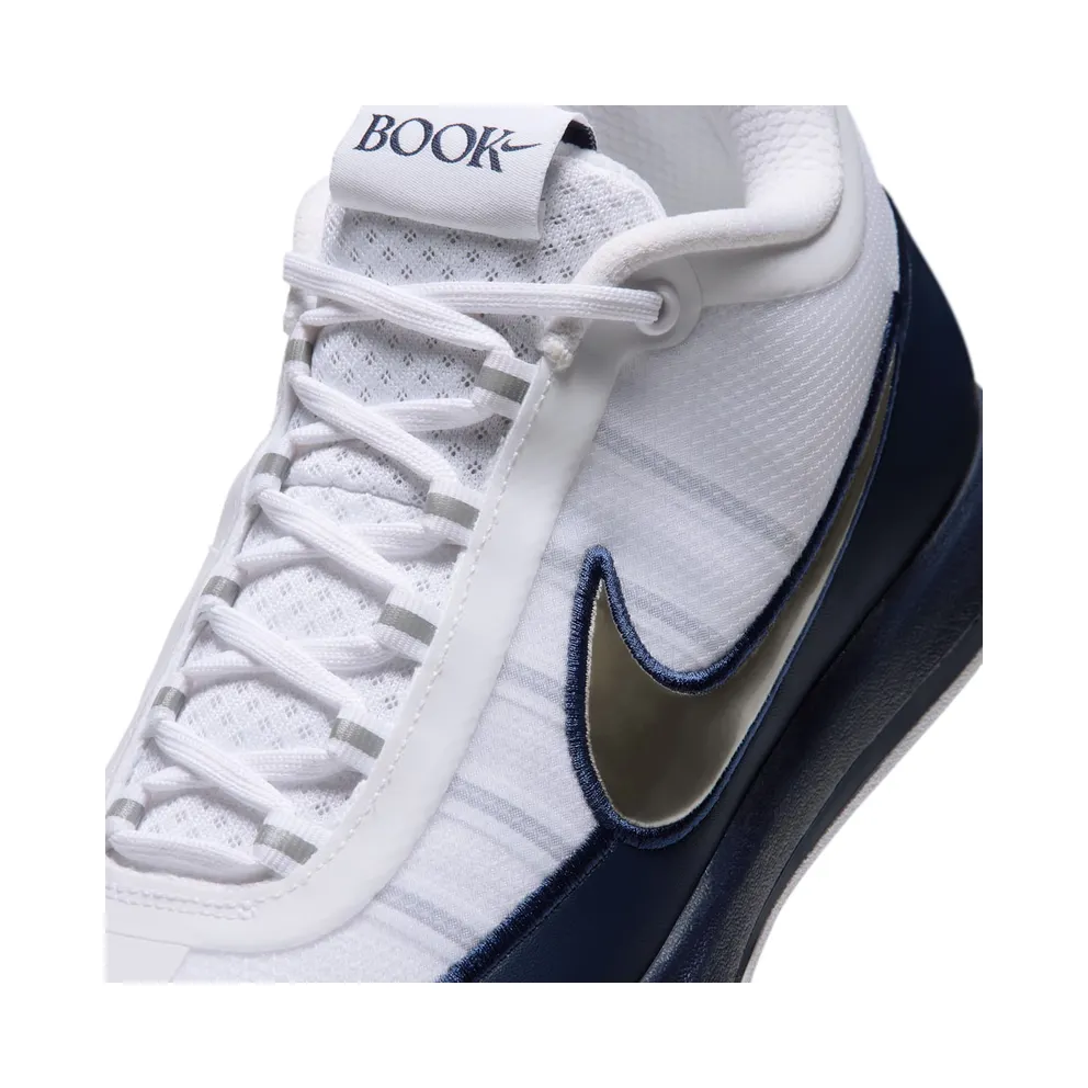 Nike Book 2 – “White / Midnight Navy / Metallic Silver” (IZ2372-107)