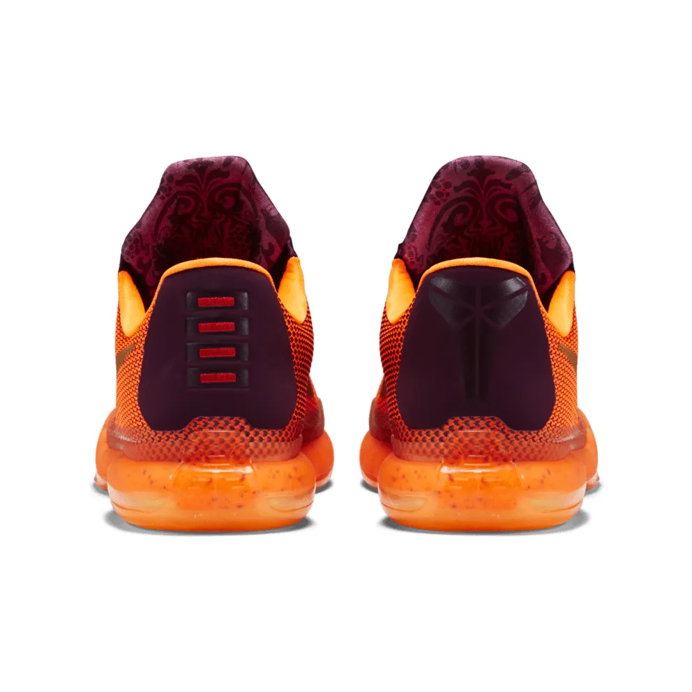 Nike Kobe 10 Silk Road Merlot/Metallic Gold-Villain Red-Total Orange (705317-676)