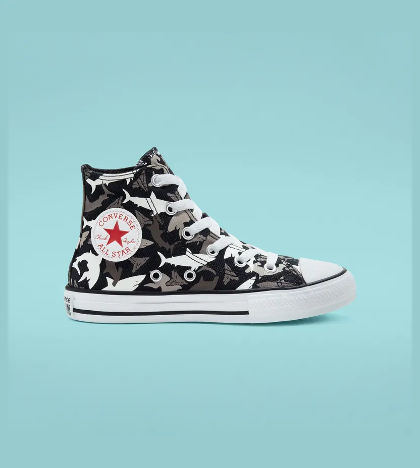 Converse Seasonal Color Dainty Chuck Taylor All Star High Top voor kids Black/university Red/white (666888C)