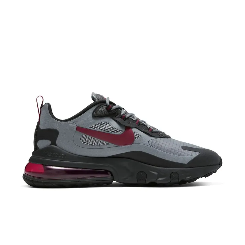 Nike Air Max 270 React Cool Grey Black/Cool Grey/Noble Red (CT3135-001)