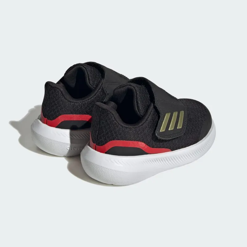 Adidas RunFalcon 3.0 Hook-and-Loop Core Black / Gold Metallic / Better Scarlet (IG5390)