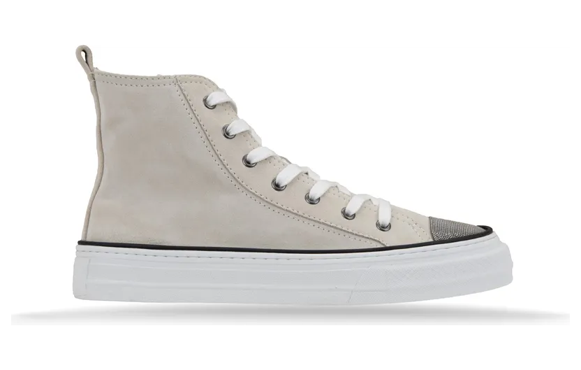 Brunello Cucinelli Oldstar “Ivory/Silver/White” (MZSFG2617 CQF25)