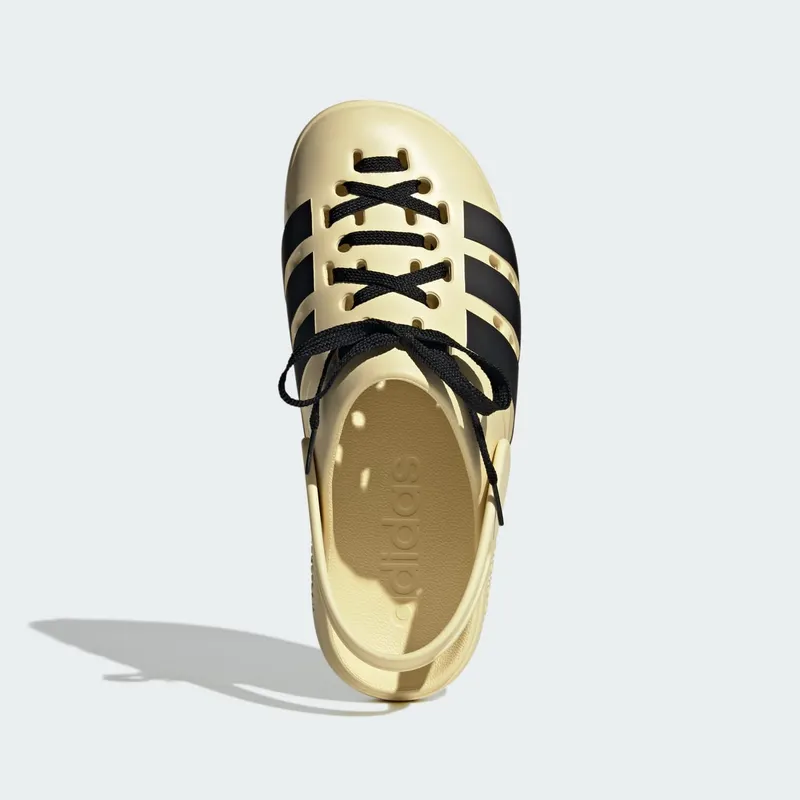 adidas Adilette Clog 2.0 Warm Vanilla Core Black Gold Metallic (JR4026)