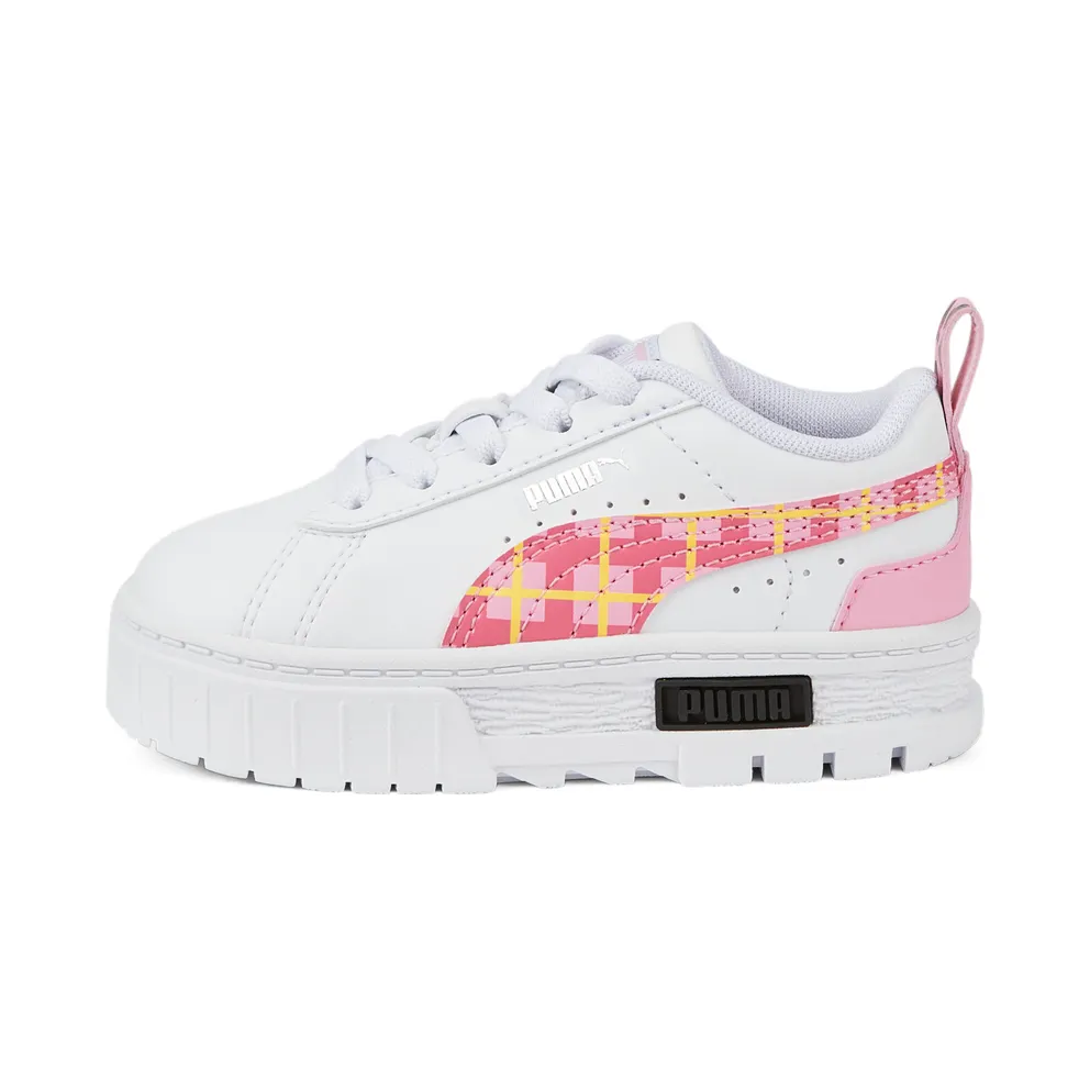Puma Mayze ’90s Prep with alternatieve sluiting White/Pink/Black (386087-01)
