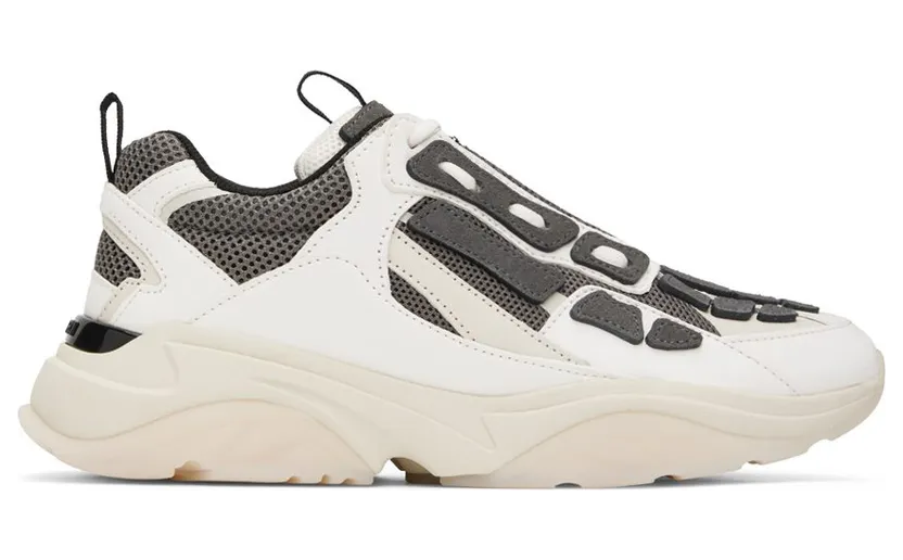 AMIRI Black & Gray Bone Runner Sneakers (AW22MFS001)
