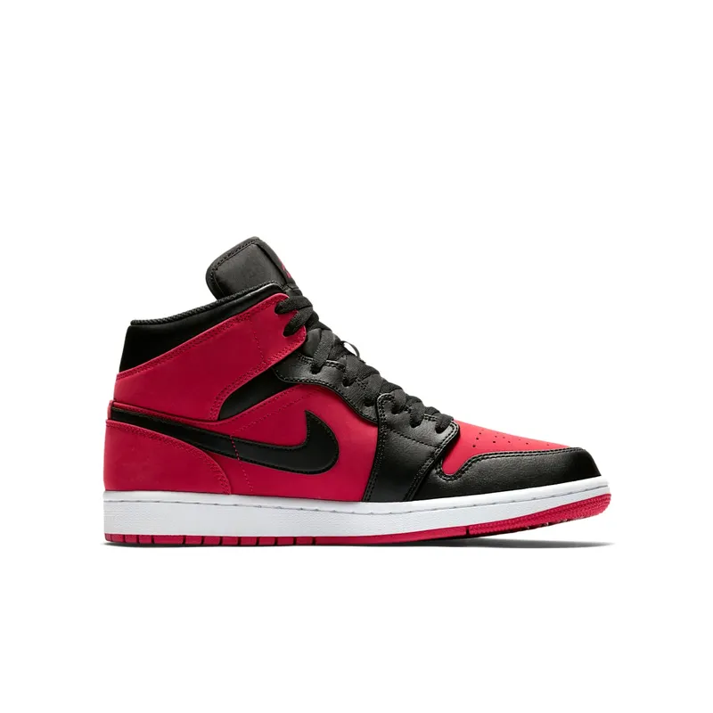Jordan 1 Mid Gym Red Black (GS) Gym Red/Black-White (554725-610)