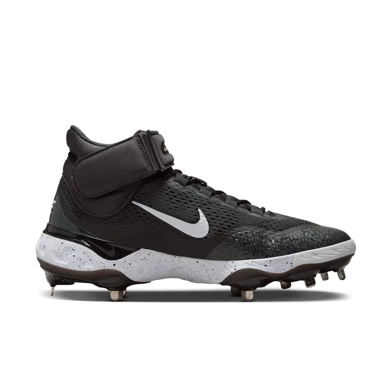 Nike Alpha Huarache Elite 4 Mid Black Dark Smoke Grey White (DJ6520-003)