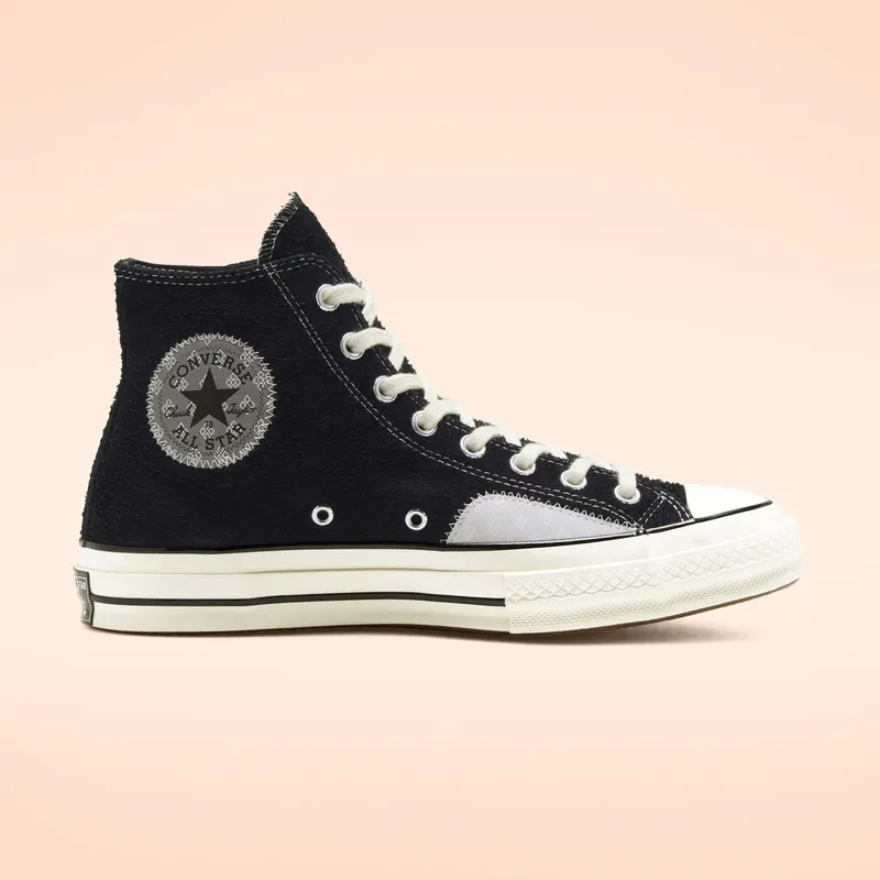 Converse Chuck 70 Hi Twisted Prep Black Mouse Black/Mouse/Egret (166855C)