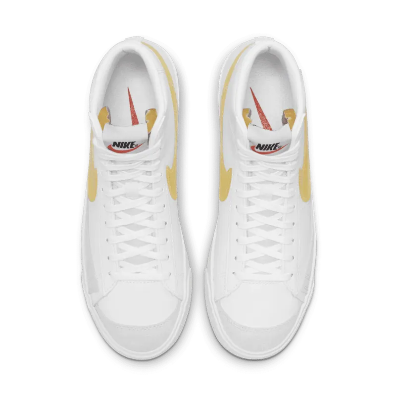 Nike Blazer Mid 77 Essential White Opti Yellow (W) (DJ3050-101)