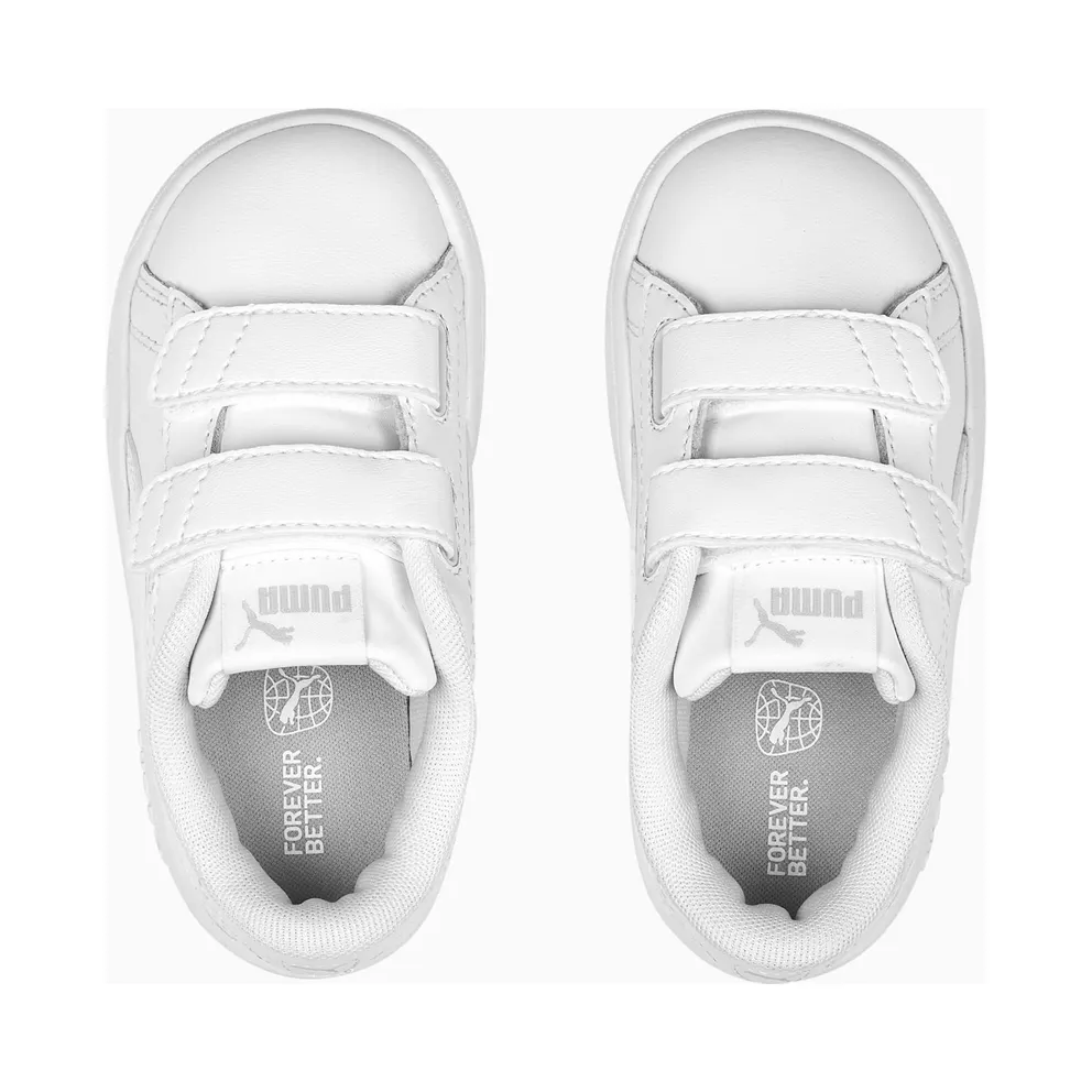 Puma Smash 3.0 Leather V Baby White/Grey (392034-02)