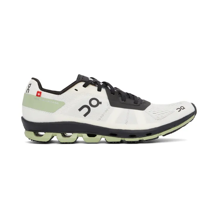 On White & Green Cloudflash Sneakers (36.99642)