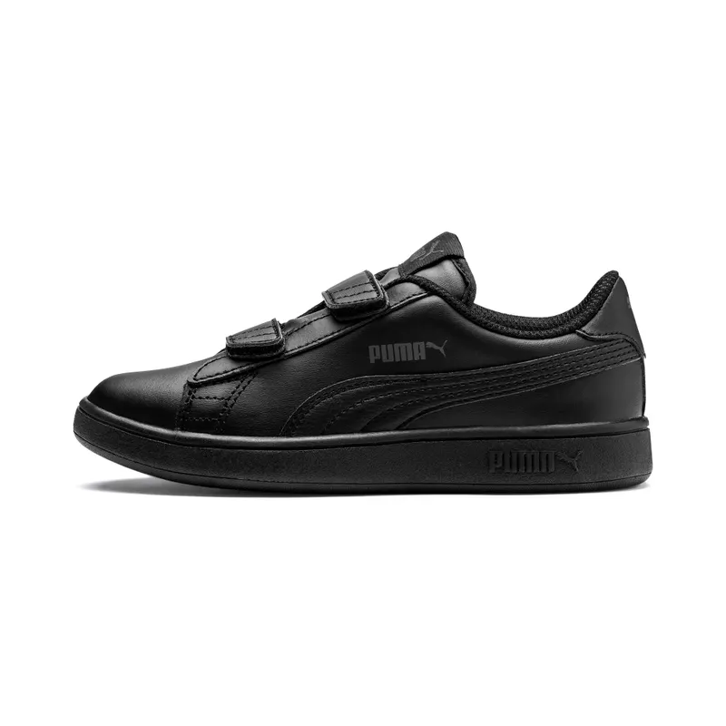 PUMA Smash V2 Kids’ Black/Black (365173-01)