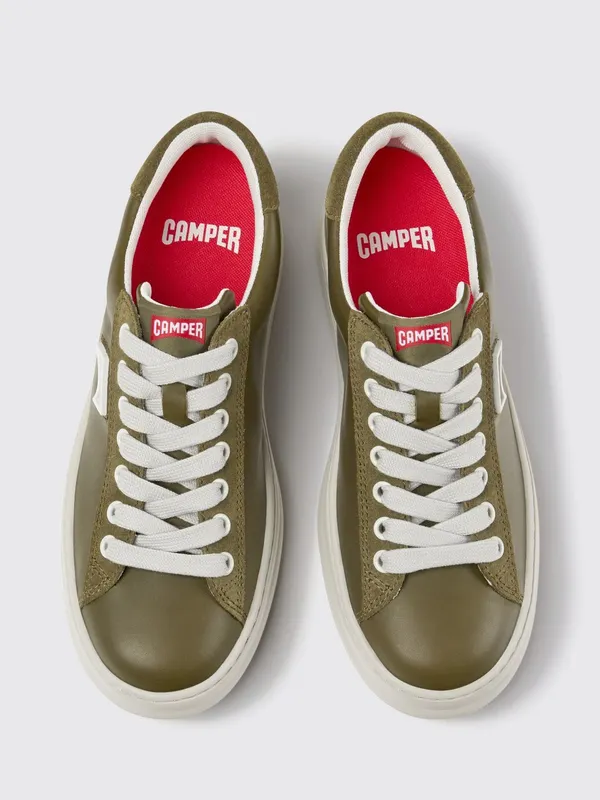 Camper Runner Pelotas Smooth Leather with XL Extralight Sole Green (K201855-014RUNNER0)