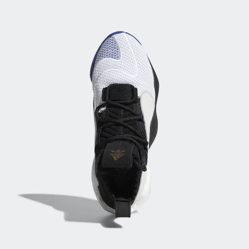 adidas Crazy BYW X Black White Purple Core Black/Cloud White/Real Purple (B42244)