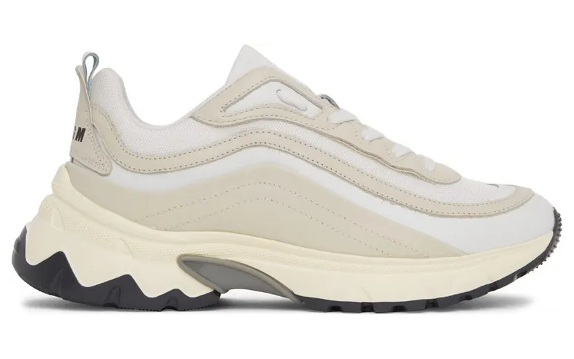 MSGM White & Beige Minimal Runner Sneakers (3140MS2020 014 01)