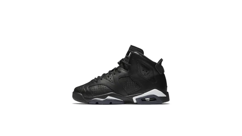 Jordan 6 Retro Black Cat (GS) Black/Black-White (384665-020)