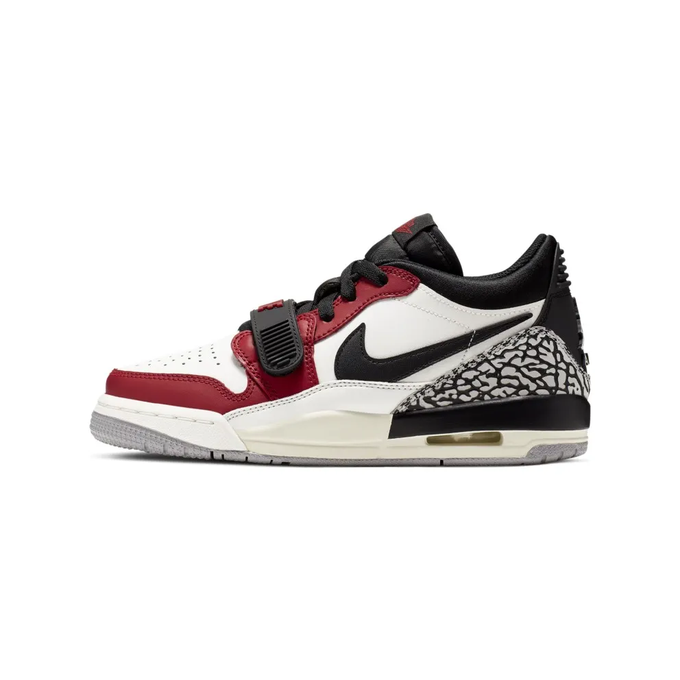 Jordan Legacy 312 Low Chicago (GS) Summit White/Black-Varsity Red-Sail (CD9054-106)