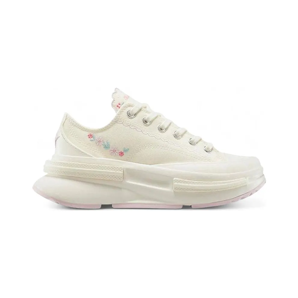 Converse Run Star Legacy CX Ox Egret Summit Pink Floral Embroidery (A15091C)