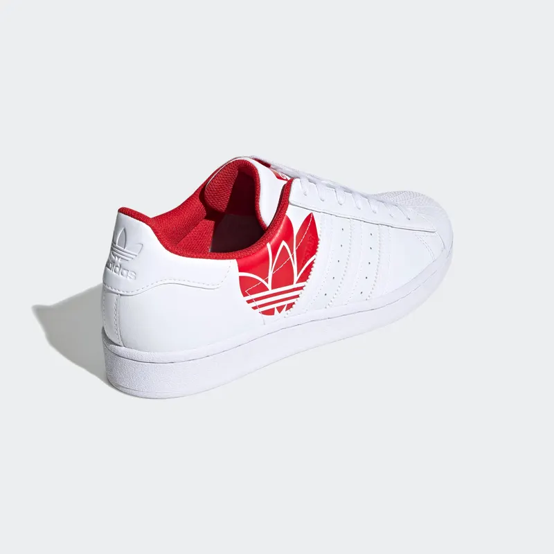 adidas Superstar Cloud White / Cloud White / Scarlet (FY2828)