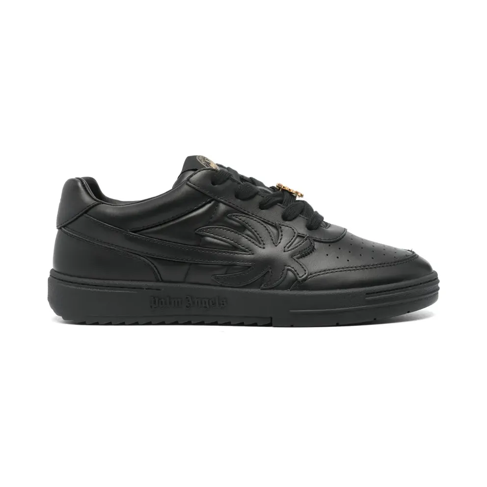 Palm Angels Palm Beach University leren – Black (PMIA097S24LEA0011010)