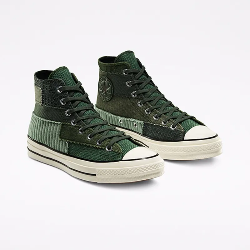 Converse Mono Patchwork Chuck 70 High Top Forest Egret Forest/Egret/Black (167138C)