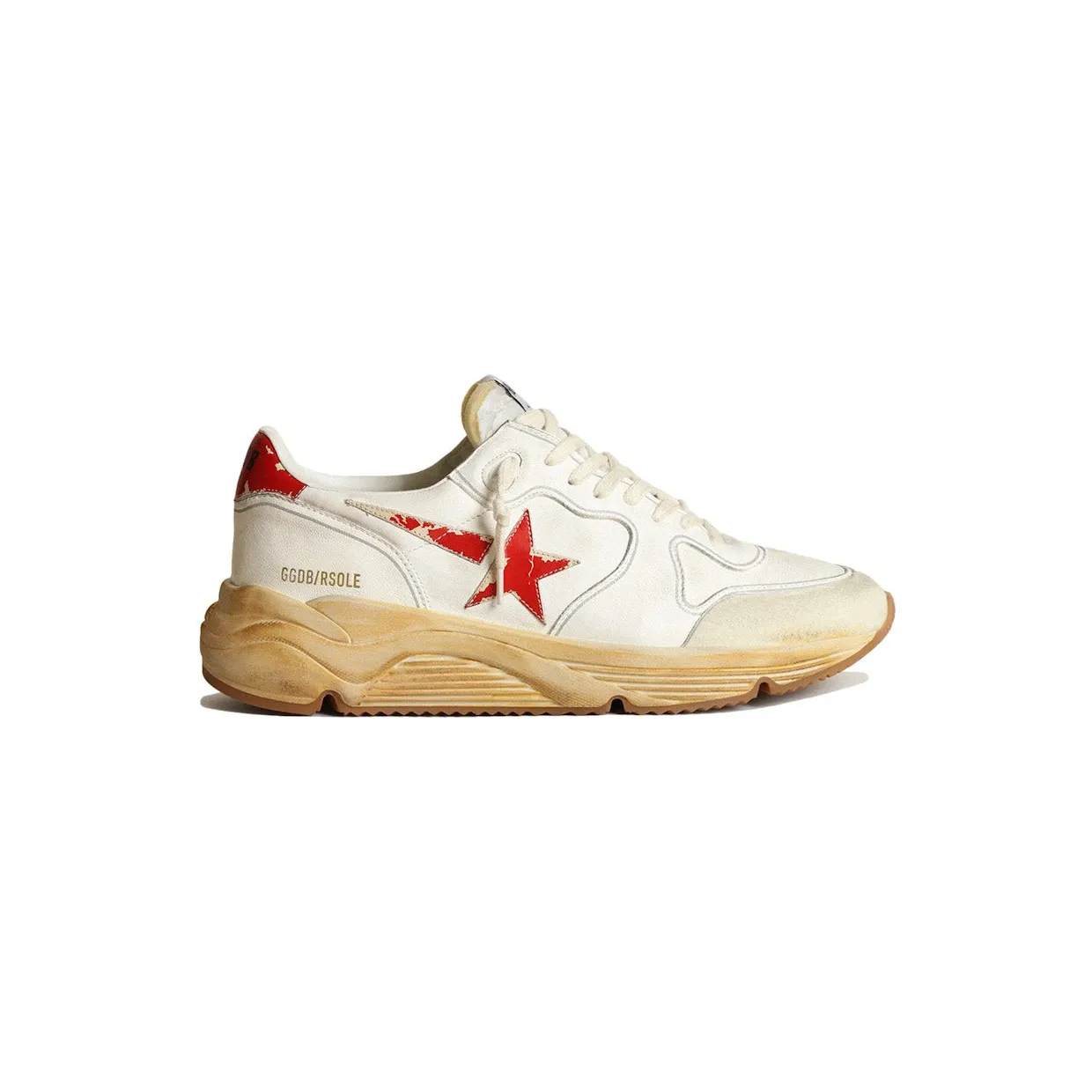 Golden Goose Running Sole White Red (GMF00126.F003460.10575)
