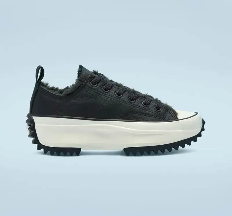 Converse Run Star Hike Ox Cozy Club Black Black/Almost Black-Egret (169551C)