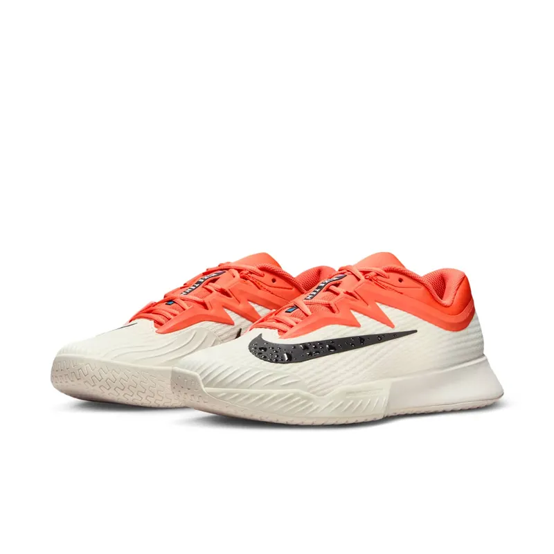 Nike Court Air Zoom Vapor Pro 3 HC “Sail Turf Orange” (IB6558-100)