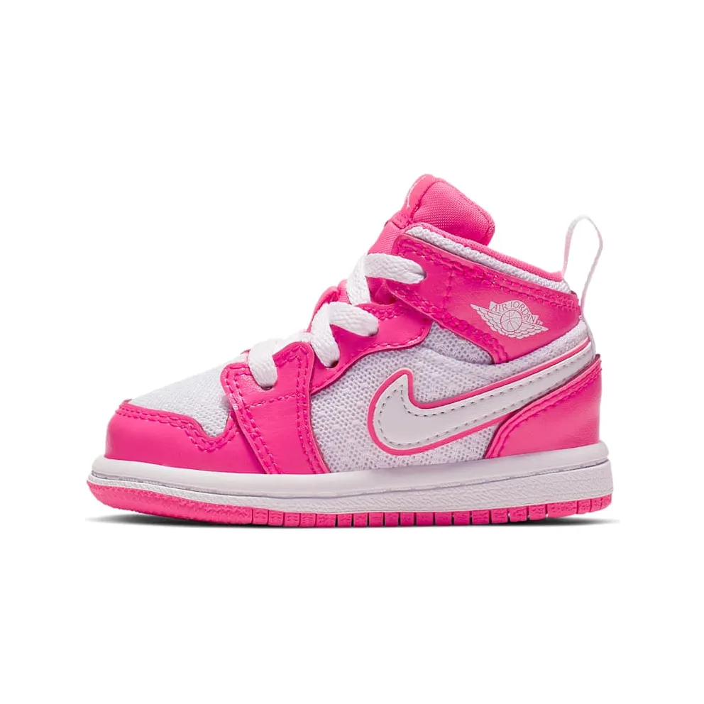 Jordan 1 Mid Hyper Pink White (TD) Hyper Pink/White-White (644507-611)