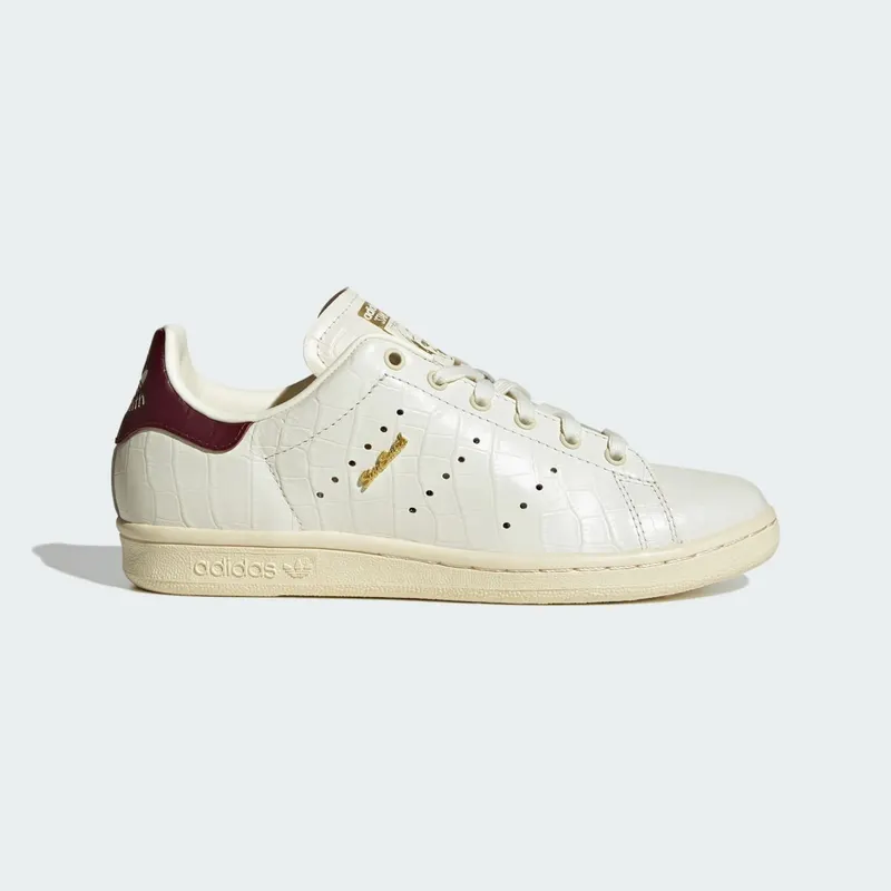 Adidas STAN SMITH 80s Off White / Off White / Maroon (LA1696)