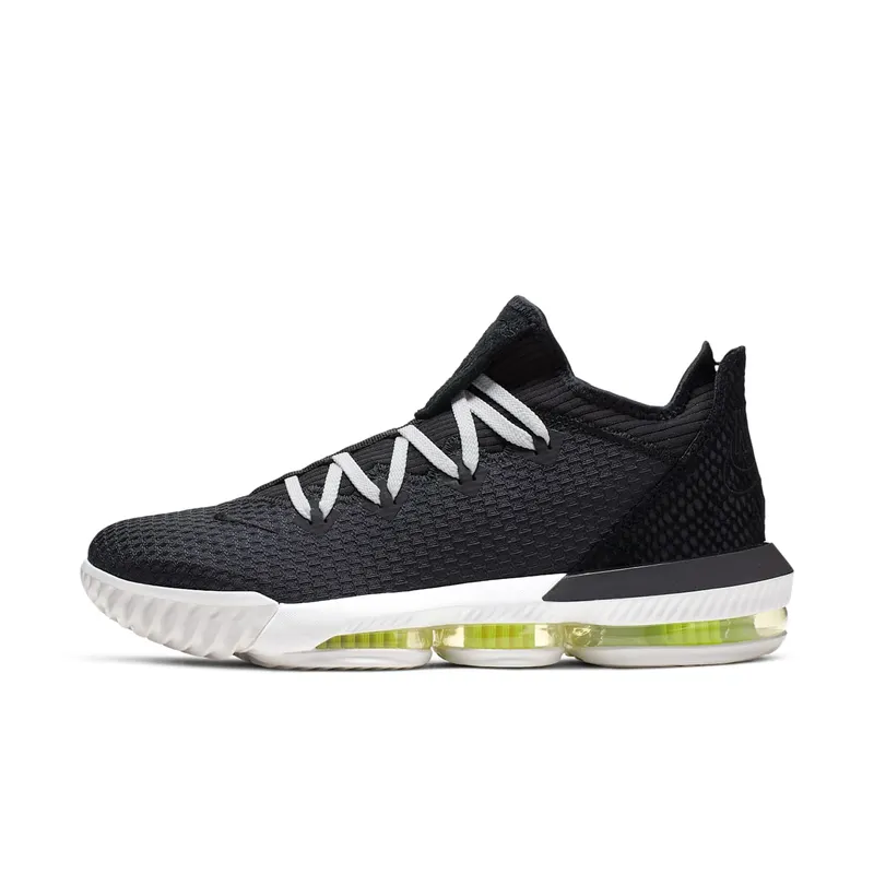 Nike LeBron 16 Low Black Volt Glow Black/Black-Summit White-Volt Glow (CI2668-004)