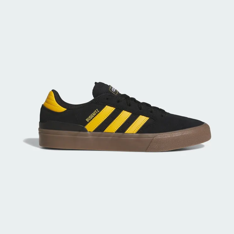 adidas Busenitz Vulc II “Core Black / Preloved Yellow / Gum” (KJ0249)
