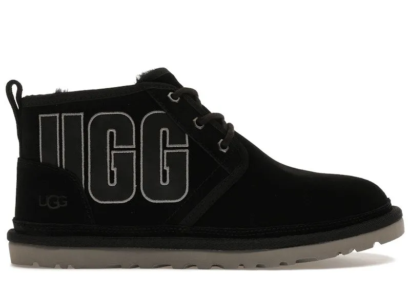 UGG Neumel Graphic Boot Black Grey Suede (1130715-BGSD)