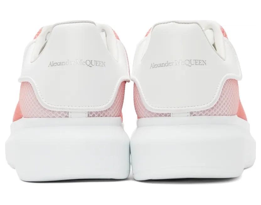 Alexander McQueen Pink & White Degradé Oversized Sneakers (667823WIAFC) (4)