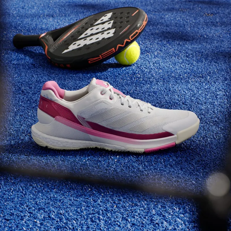 Adidas Crazyquick BOOST Padel Cloud White / Silver Metallic / Lucid Pink (JP9588)