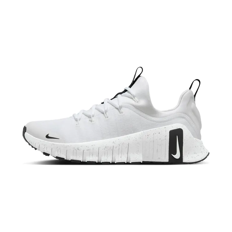 Nike Free Metcon 6 White Metallic Silver Light Smoke Grey Black (HQ3510-100)
