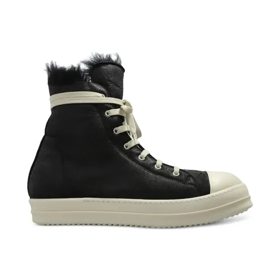 Rick Owens mit Shearling-Futter “Black” (RU02E1890LSHC)