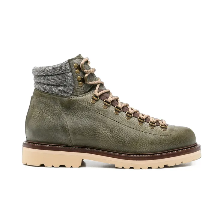 Brunello Cucinelli Lace-up Panelled “Green” (MZURCCS890 CMR73)