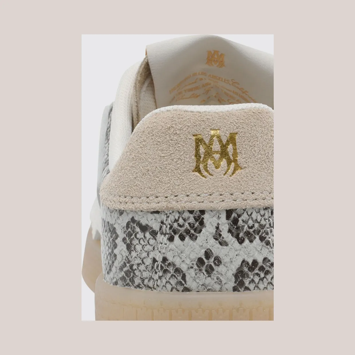 Amiri Skel Sneakers in Python Print Leather Grey (AMSNSN1053ALABASTER) (3)