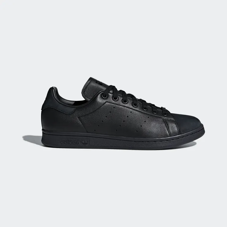 adidas Stan Smith Triple Core Black (Suede Toe)
