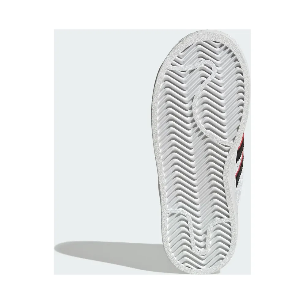 Adidas ADIDAS DISNEY SUPERSTAR II COMFORT CLOSURE Shoes Cloud White / Core Black / Red (IH4635)