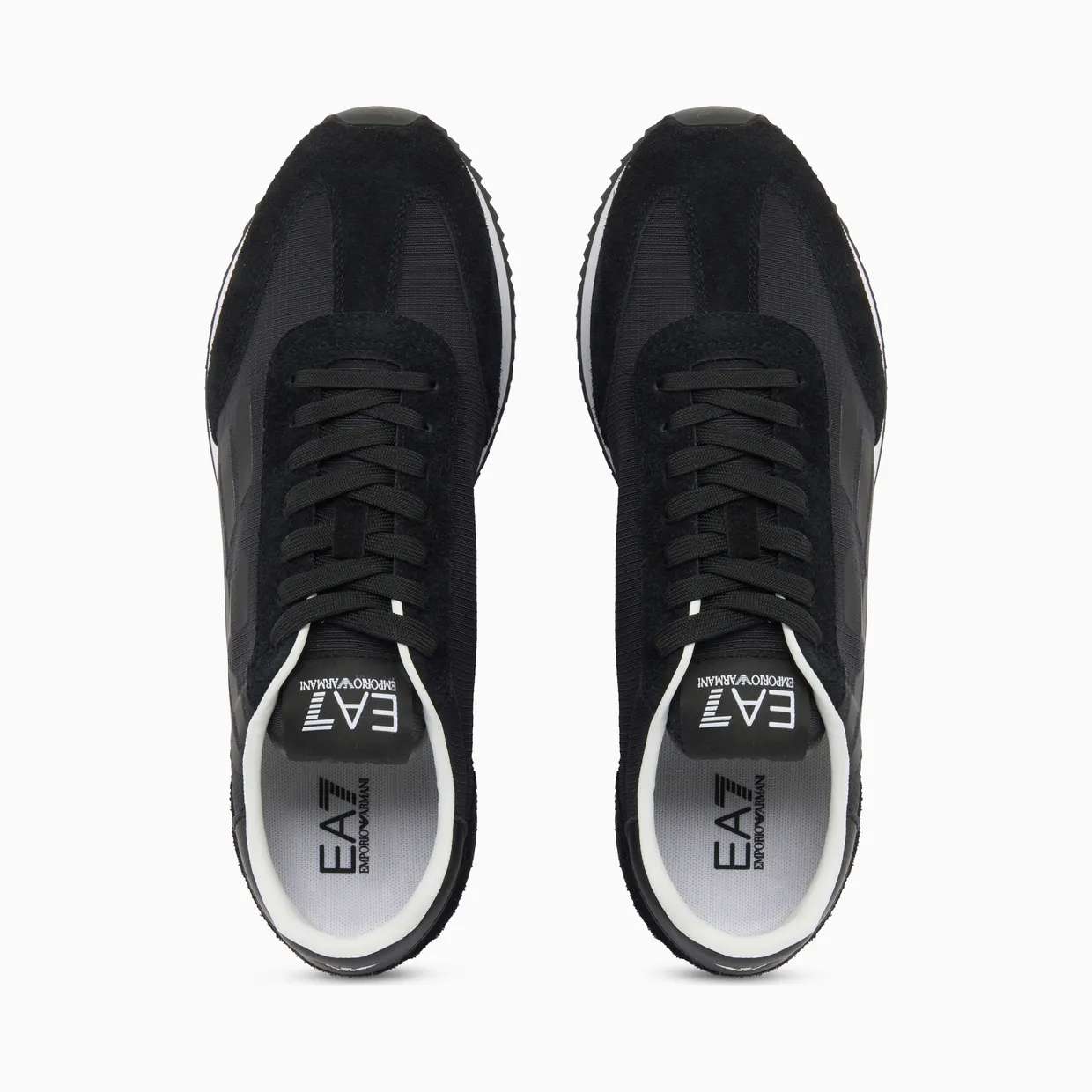 Armani Black And White In Nylon And Suede With Rubber Sole (7X000870-AF28085-MC666) (3)