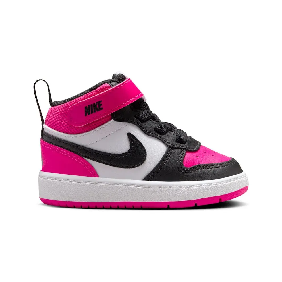 Nike Court Borough Mid 2 White Fierce Pink Black (IB4399-100)