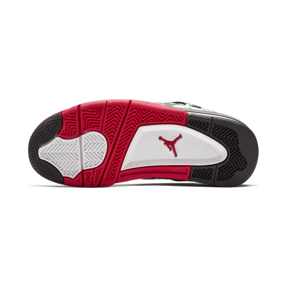 Jordan 4 Retro Tattoo 2018 (GS) Black/Fire Red-Black-White (BV7451-006)