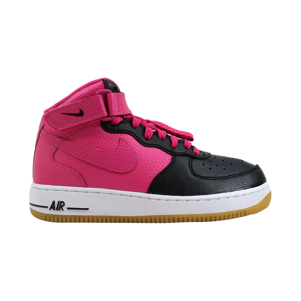 Nike Air Force 1 Mid Black Vivid Pink White (GS) Black/Vivid Pink White (518218-016)