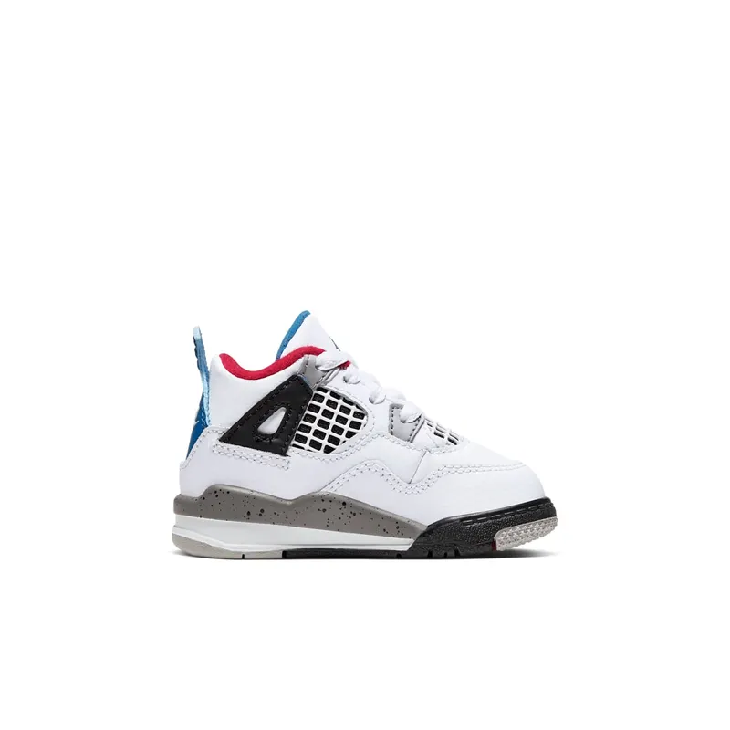 Jordan 4 Retro What The (TD) White/Military Blue-Fire Red-Black-Cement Grey (BQ7670-146)