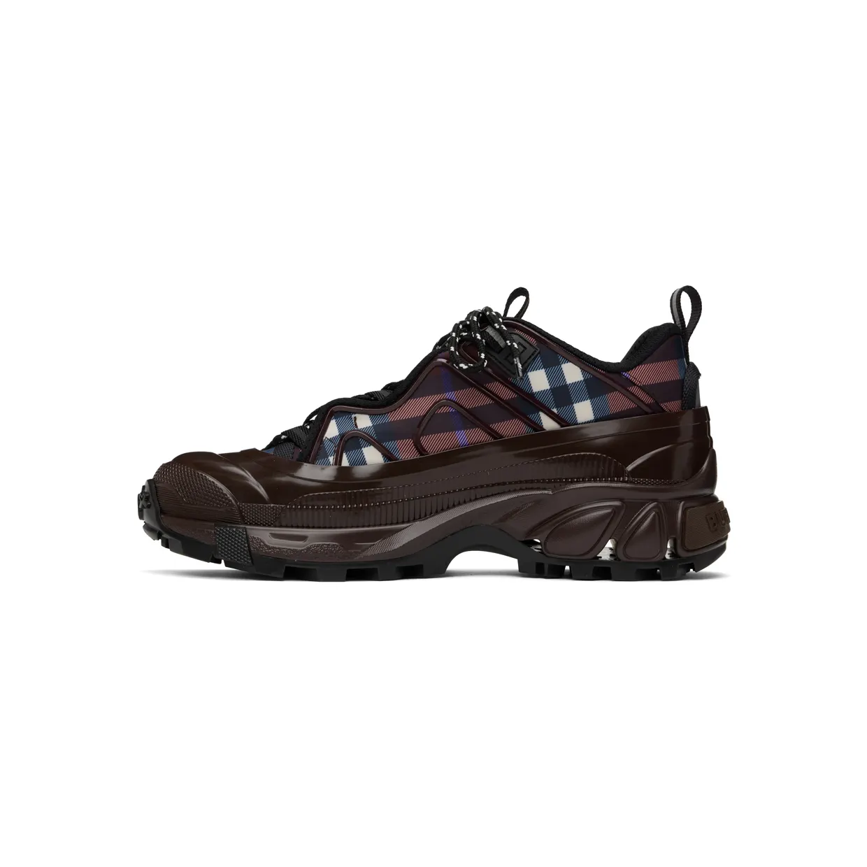 Burberry Burgundy Check Arthur Sneakers (8055586) (3)